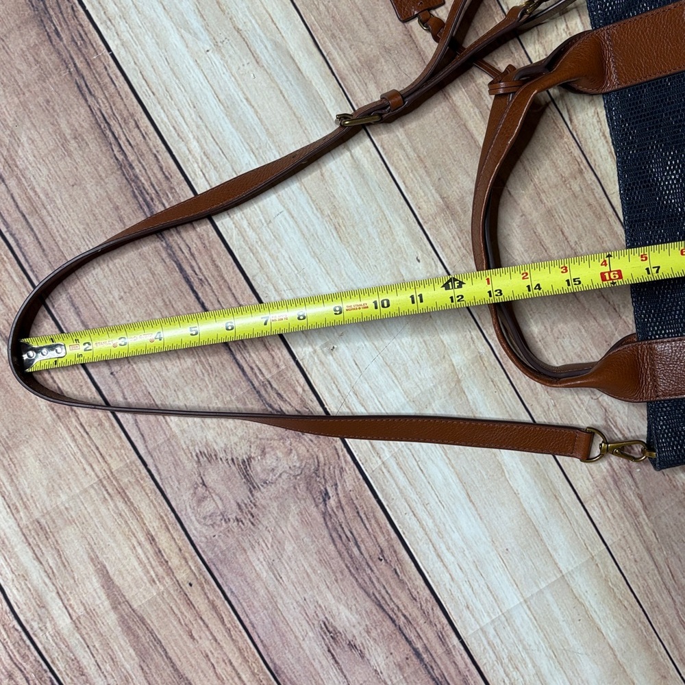 FOSSIL Emerson Blue Satchel Bag Shoulder Crossbody - Picture 14 of 16